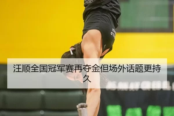 汪顺全国冠军赛再夺金但场外话题更持久